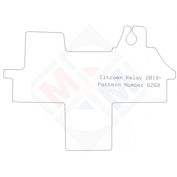 PMA PCFM3484S STANDARD TAILORED CAR MAT - CITROEN RELAY 2019- -