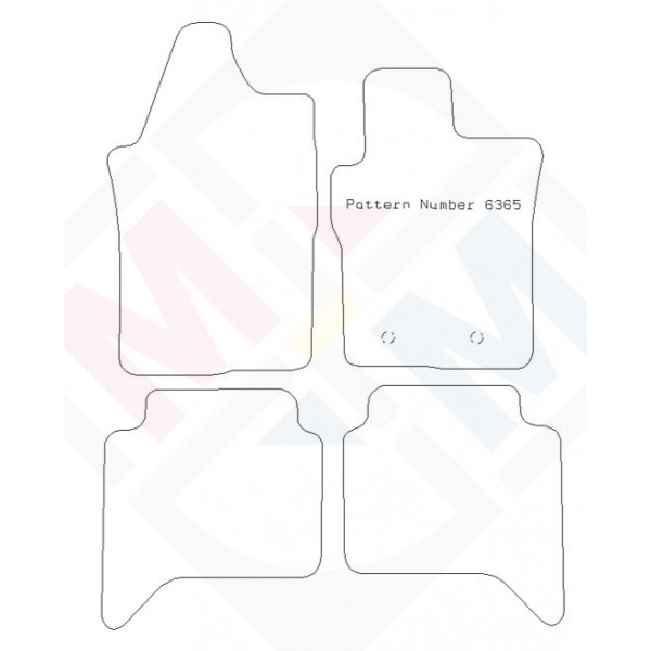 PMA PCFM3512R RUBBER TAILORED CAR MAT - FORD RANGER 2023- WILDTRAK 2023- -