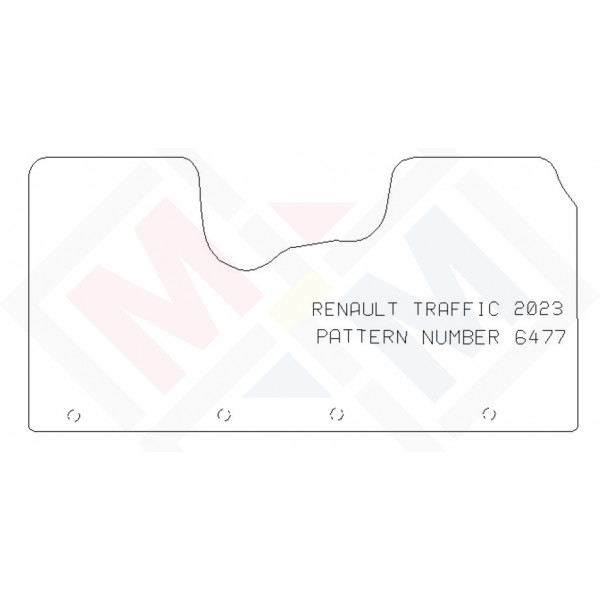PMA PCFM3595R RUBBER TAILORED CAR MAT - RENAULT TRAFFIC FRONT 2023> -