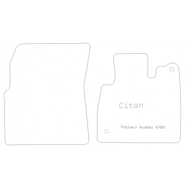 PMA PCFM4684P PREMIUM TAILORED MAT CITAN ELECTRIC 2023- - NON RETURNABLE