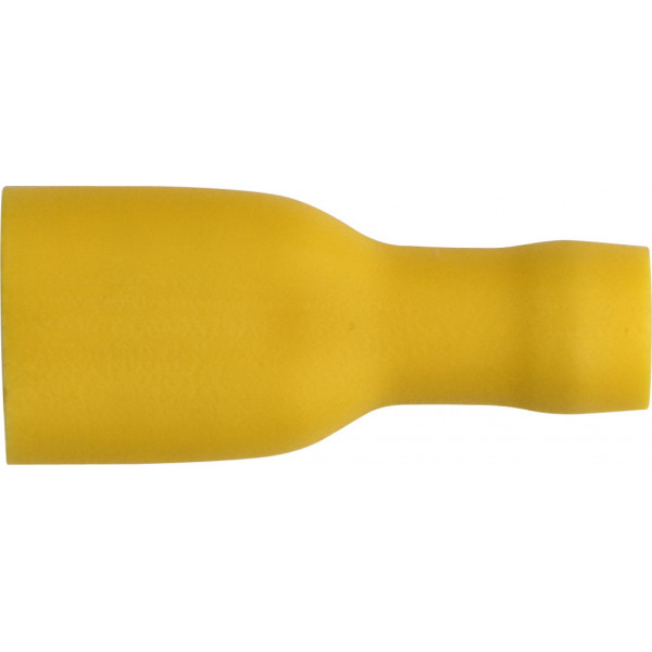 Pearl PWC1420B 6.3MM YELLOW INS FEMALE TERM PK 10