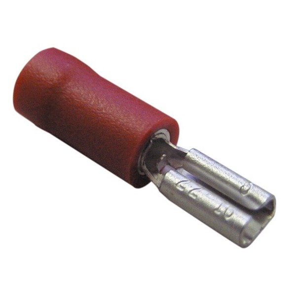 Pearl PWC204B RED FEMALE PUSH-ON 2.8MM 100 PACK