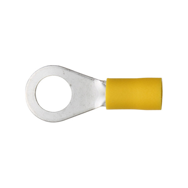 Pearl PWC849B RING TERMINAL 10.5MM YELLOW 100PK