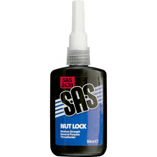 Workshop Warehouse SAS2430 SAS NUT LOCK MEDIUM STRENGTH 50ML