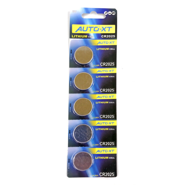 Autowave AXTCR2025PK5 AUTO-XT CR2025 LITHIUM CELL BATTERY - PACK OF 5