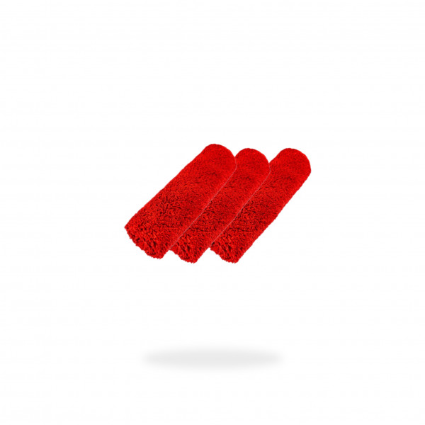 Fibre King FK-EDUP-RD-03 RED DUPLEX EDGELESS CLOTH - 3 PACK