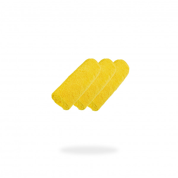 Fibre King FK-EDUP-YE-03 YELLOW DUPLEX EDGELESS CLOTH - 3 PACK