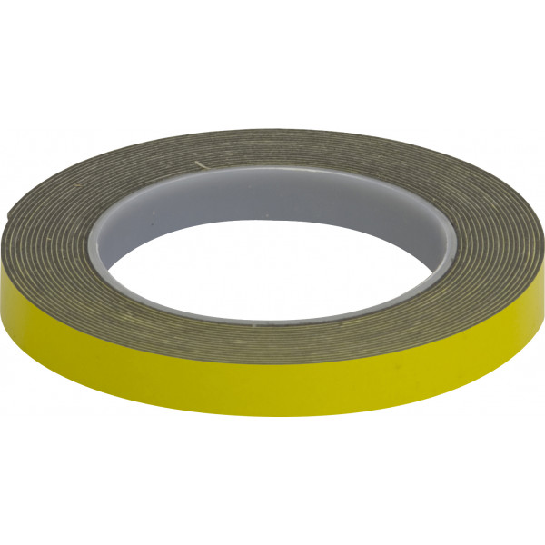 Workshop Warehouse GLU21 DOUBLE-SIDED ADHESIVE FOAM TAPE - YELLOW BACKING