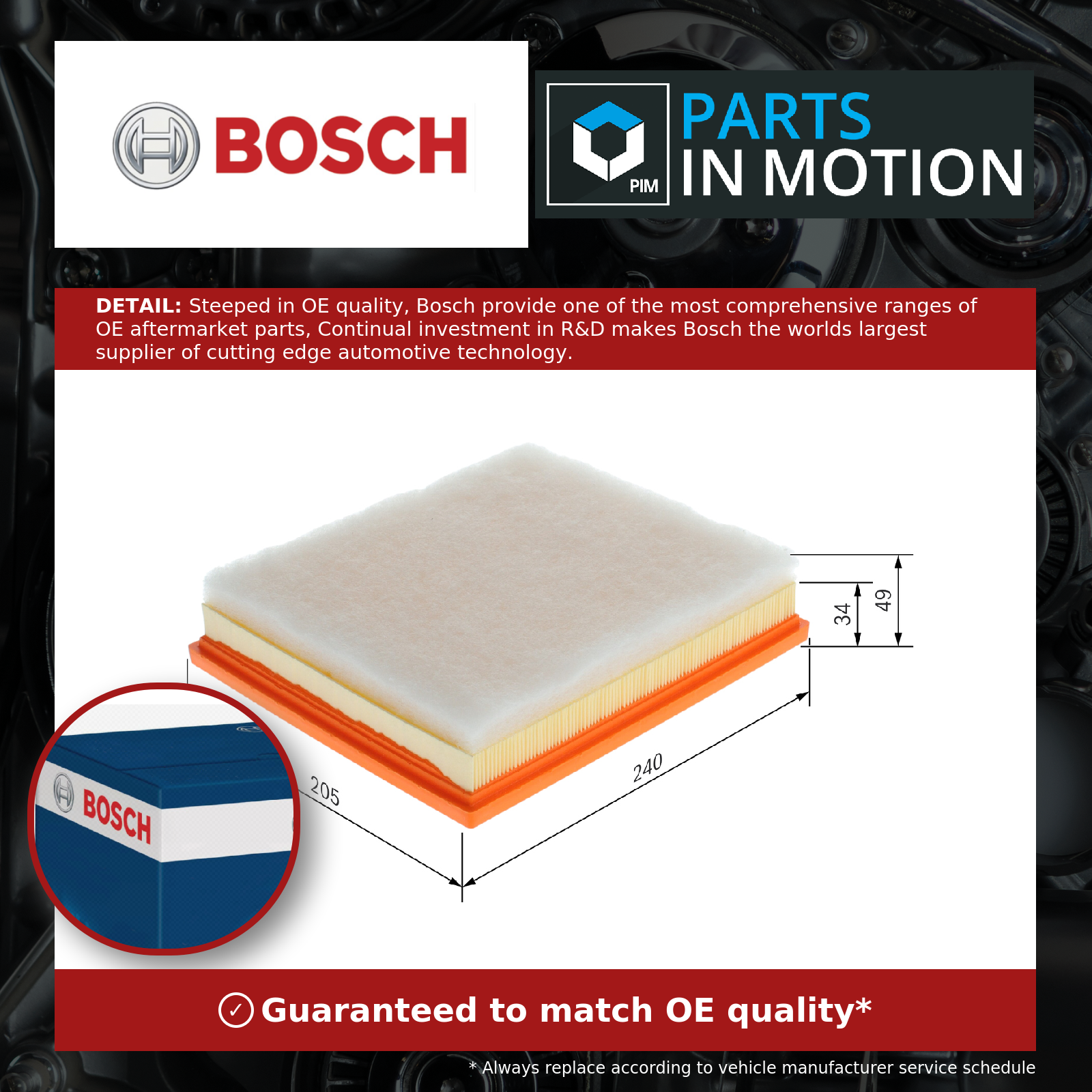 Bosch Air Filter F026400511 [PM917068]