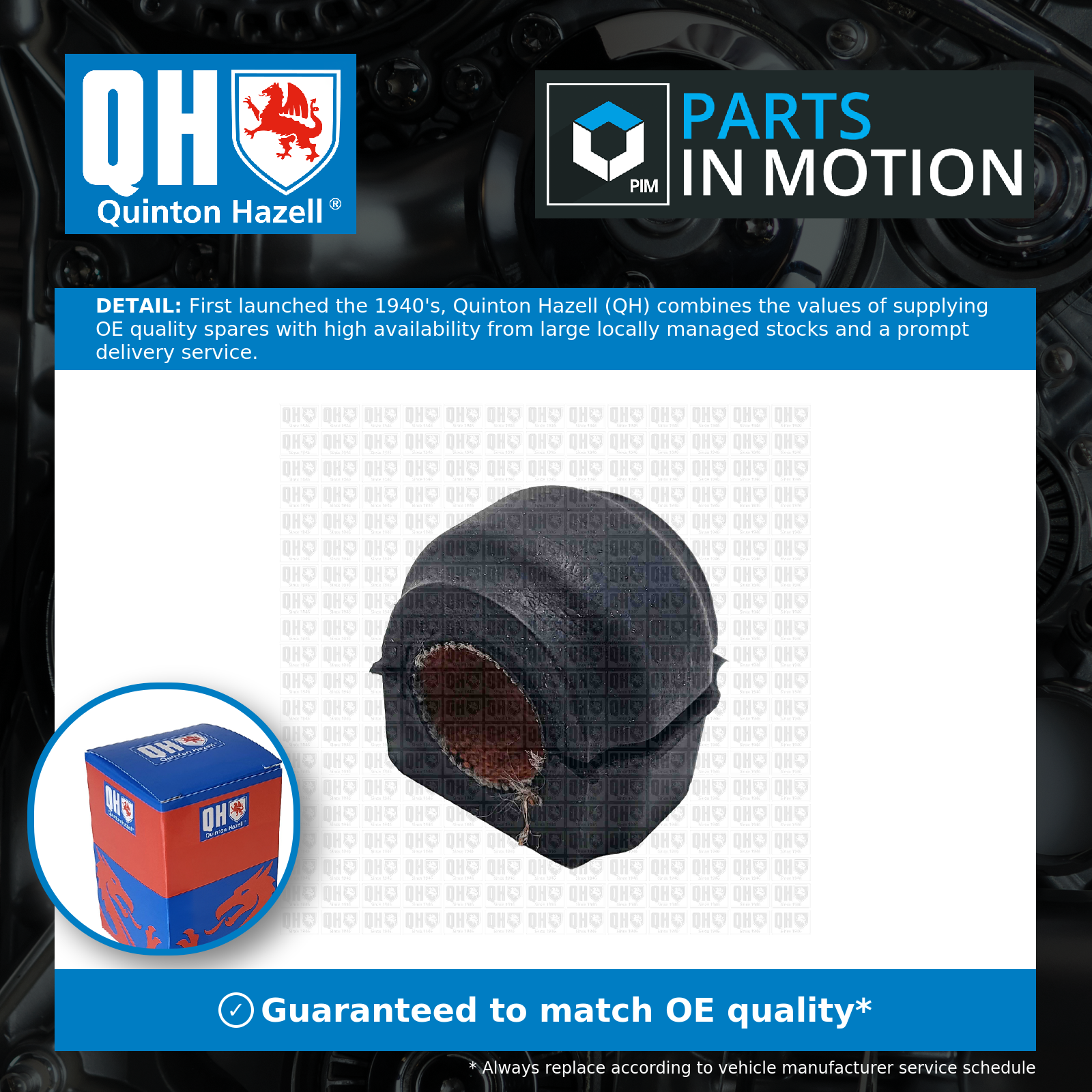 Quinton Hazell Anti Roll Bar Bush EMB7237 [PM851030]