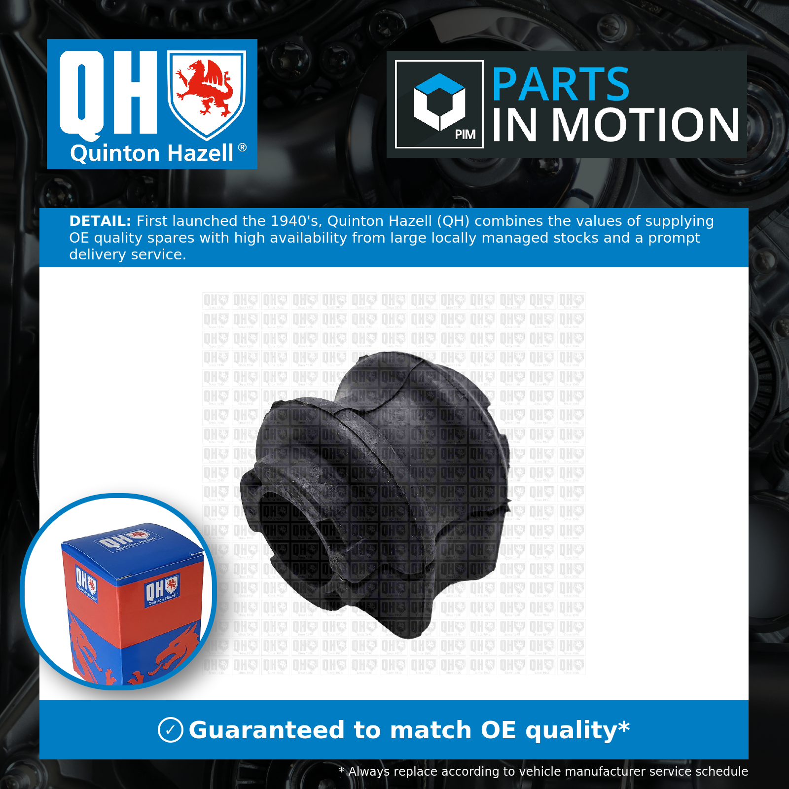 Quinton Hazell Anti Roll Bar Bush Front EMB7421 [PM1475535]