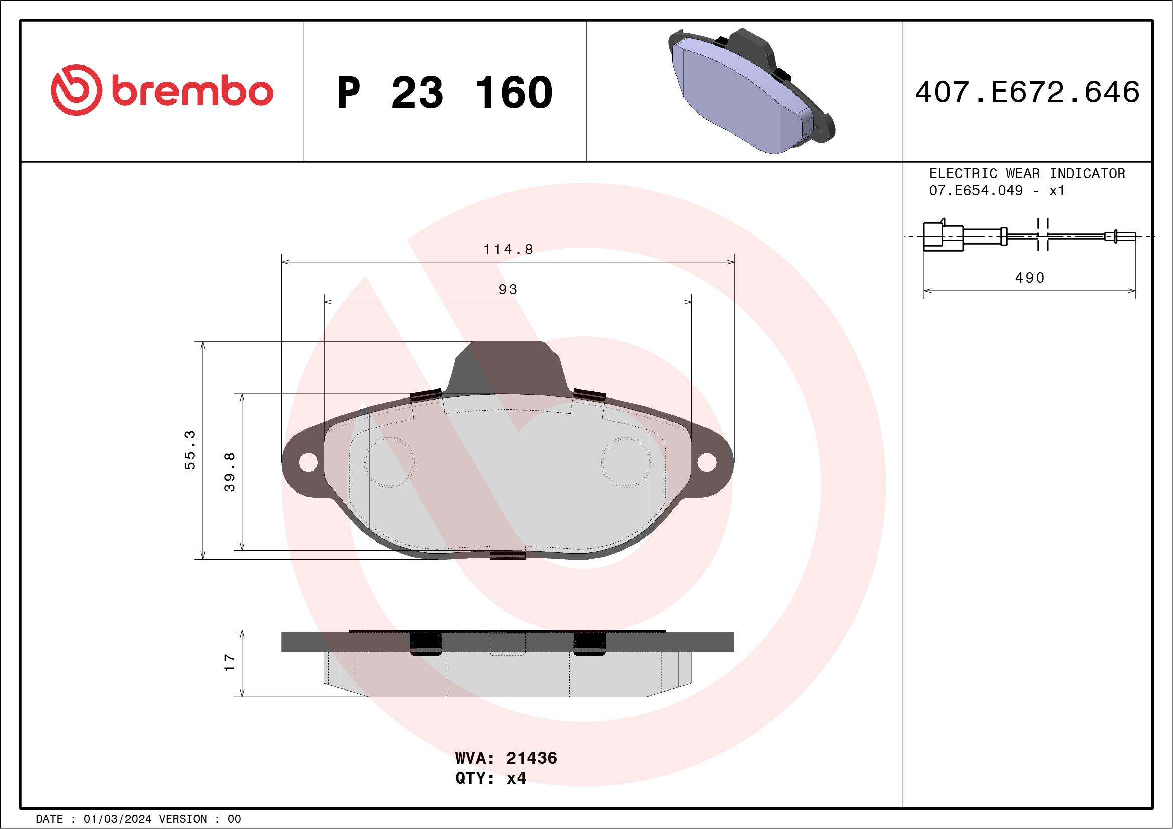 Brembo P23160