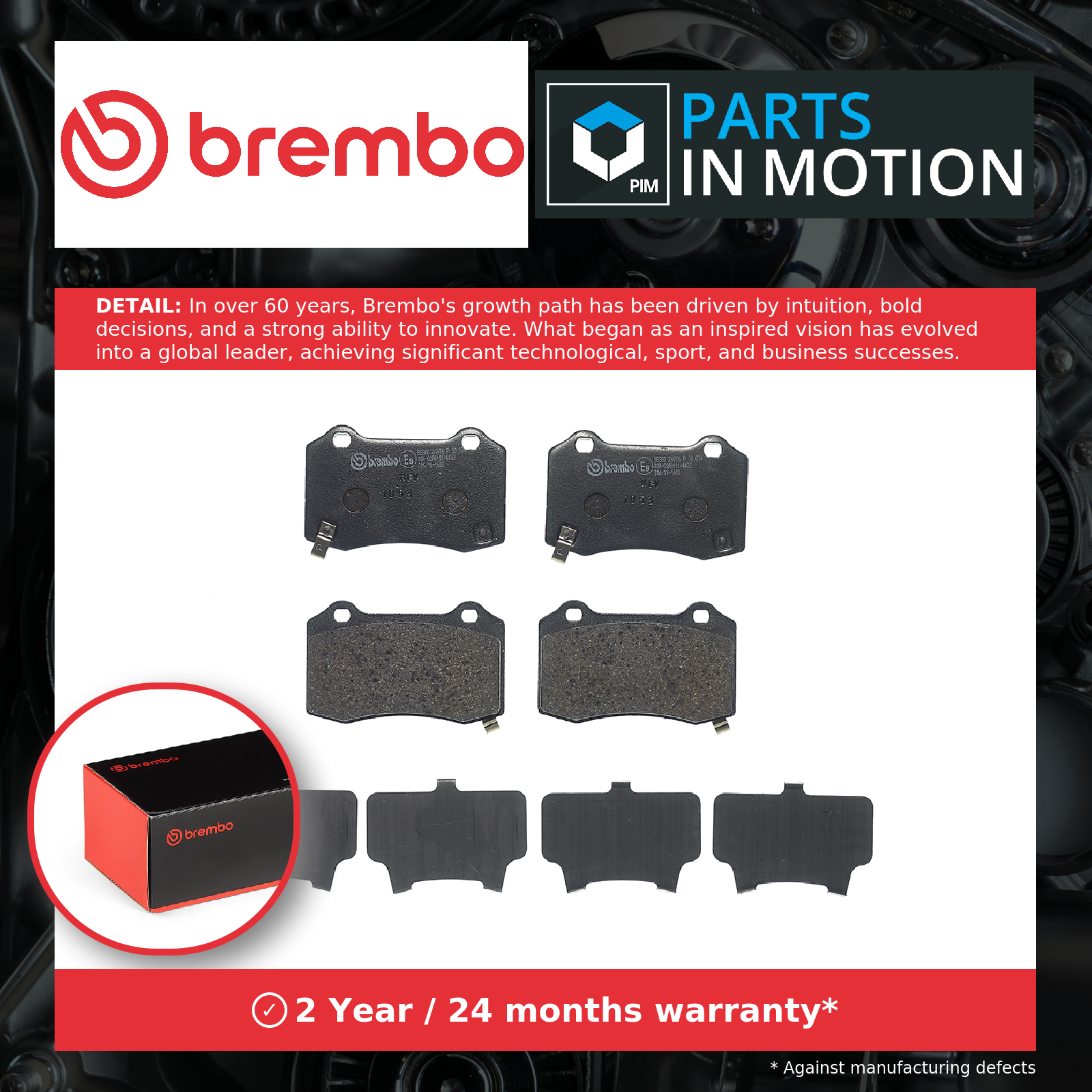 Brembo Brake Pads Set Rear P30074 [PM2261666]