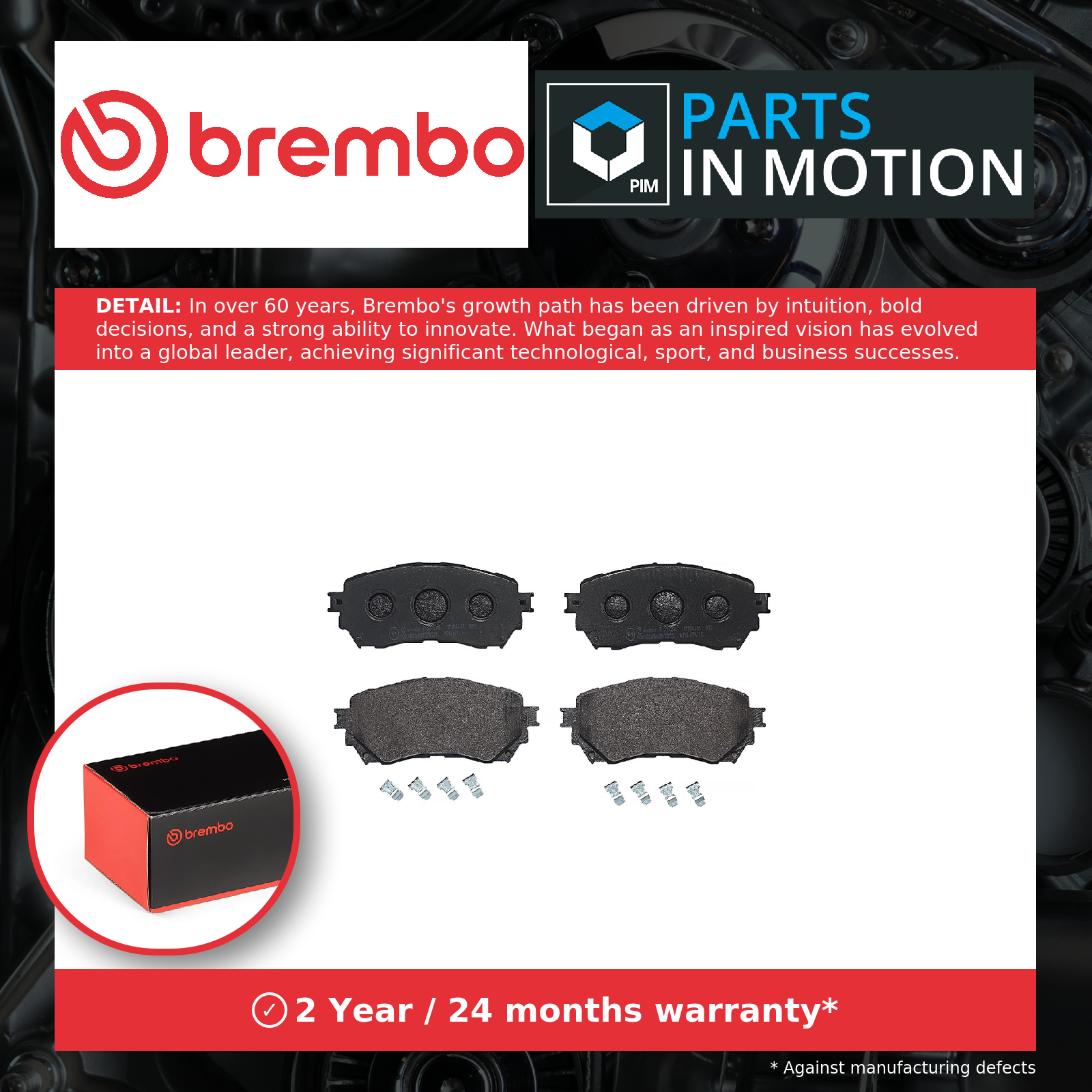 Brembo Brake Pads Set Front P49048 [PM2261865]