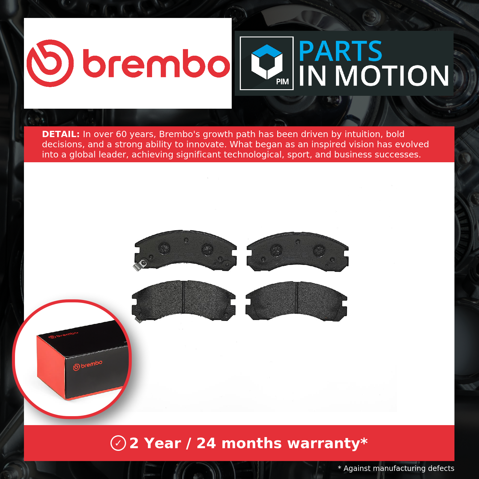 Brembo Brake Pads Set Front P54017 [PM2262081]
