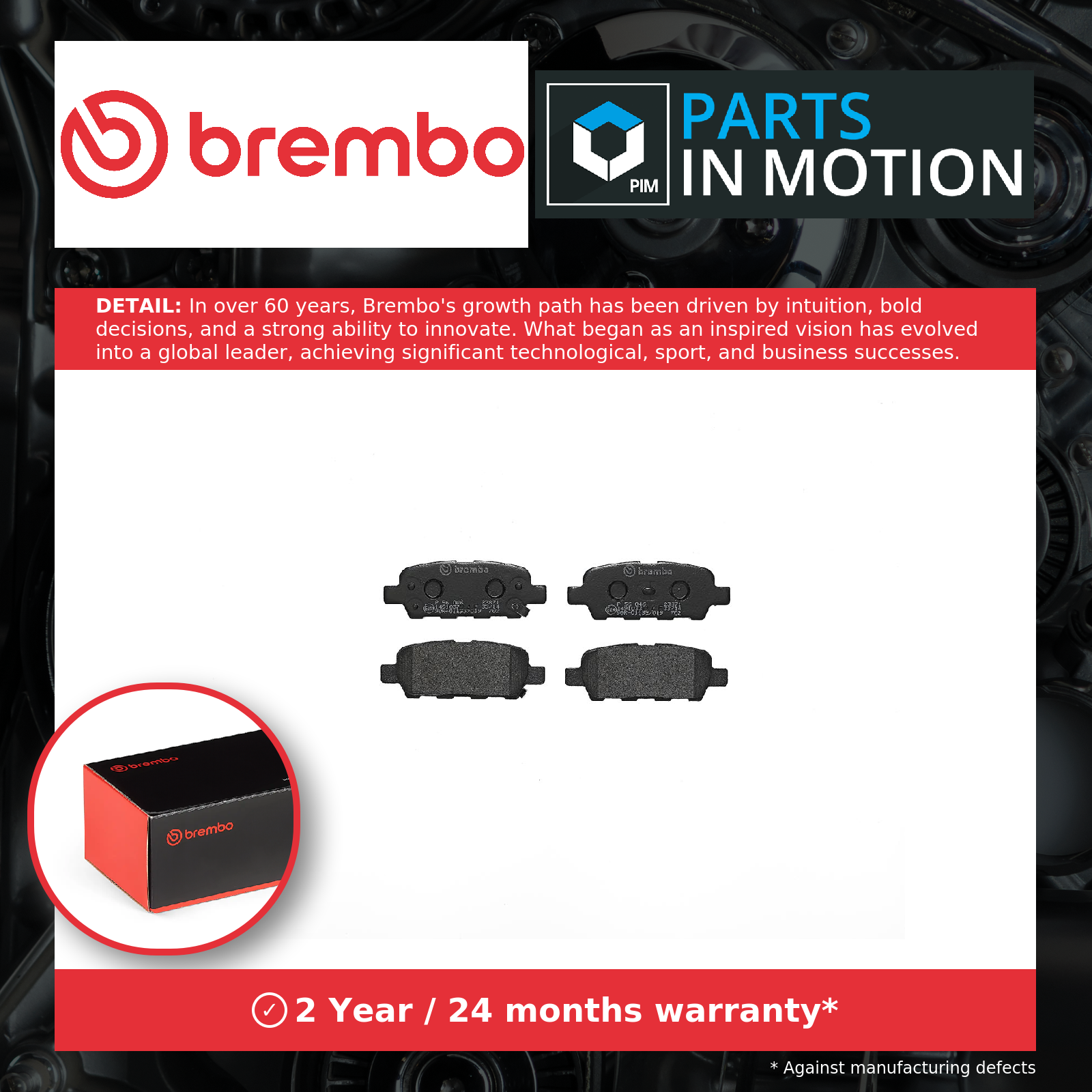 Brembo Brake Pads Set Rear P56046 [PM2262157]