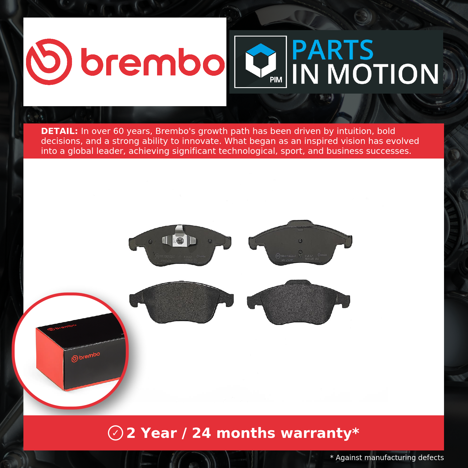 Brembo Brake Pads Set Front P68047 [PM2262532]