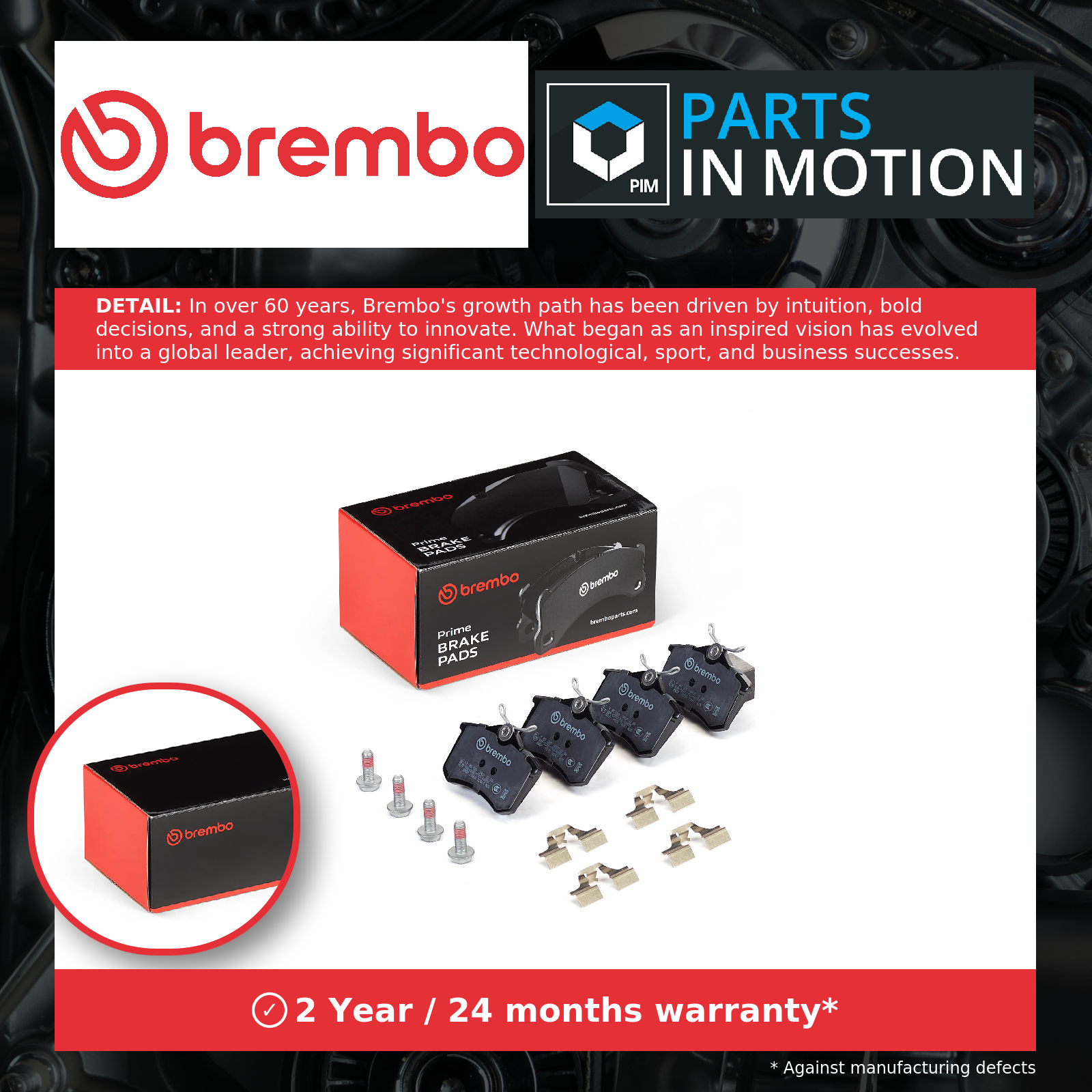 Brembo Brake Pads Set Rear P85020 [PM2262793]