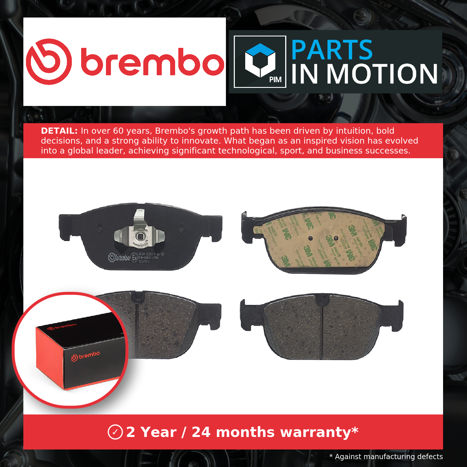 Brembo Brake Pads Set Front P86027 [PM2263017]