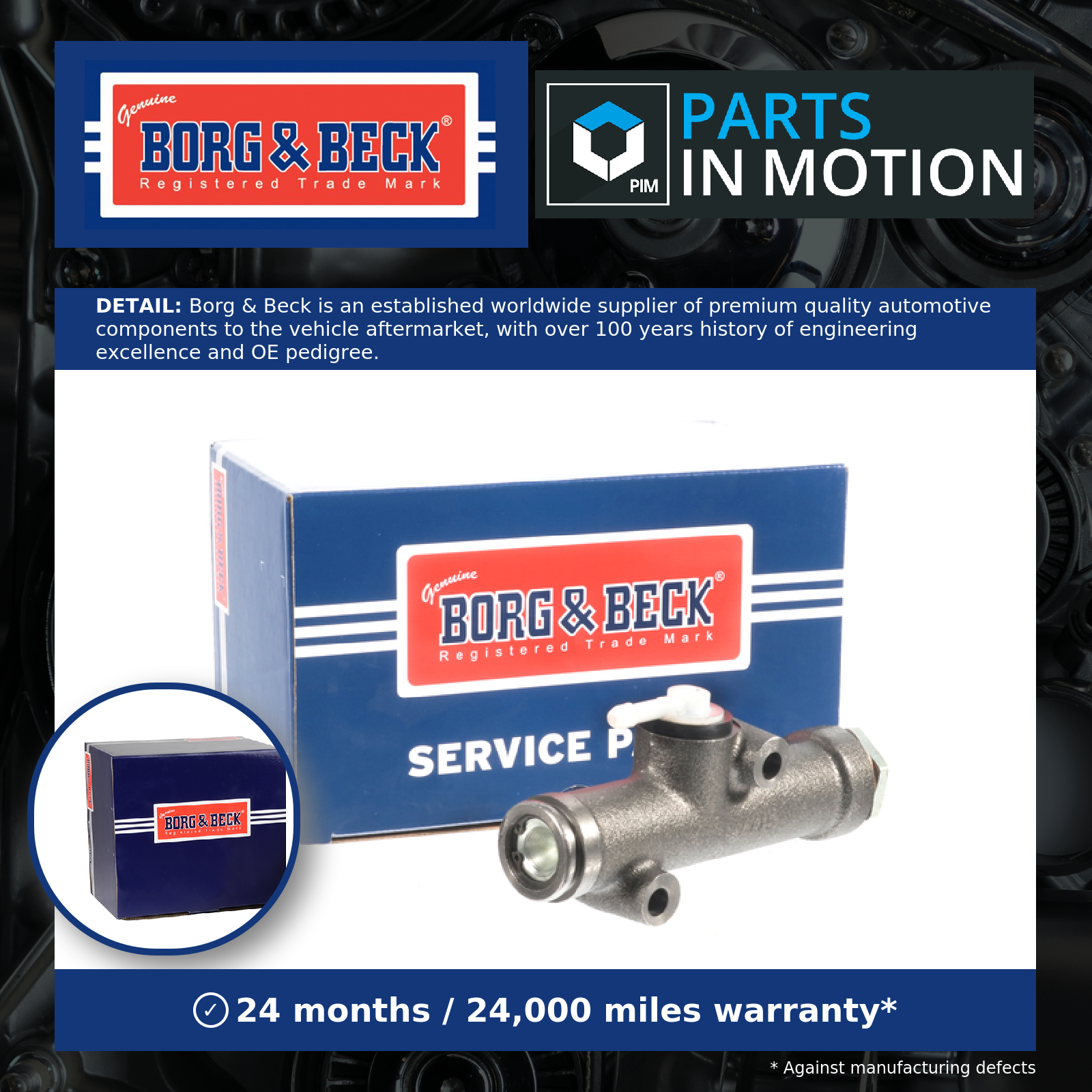 Borg & Beck Clutch Master Cylinder BCM101 [PM1011059]
