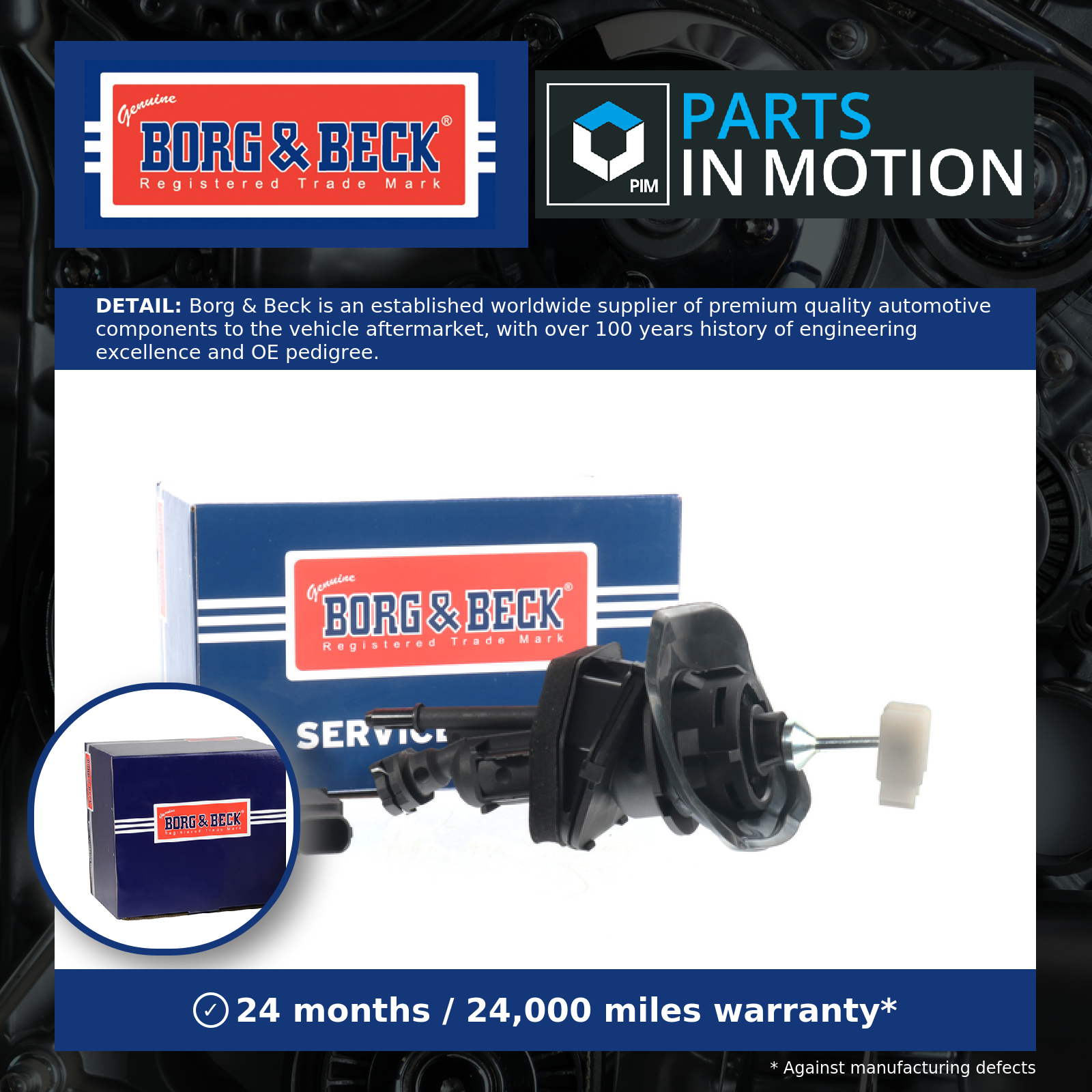 Borg & Beck Clutch Master Cylinder BCM221 [PM1772902]