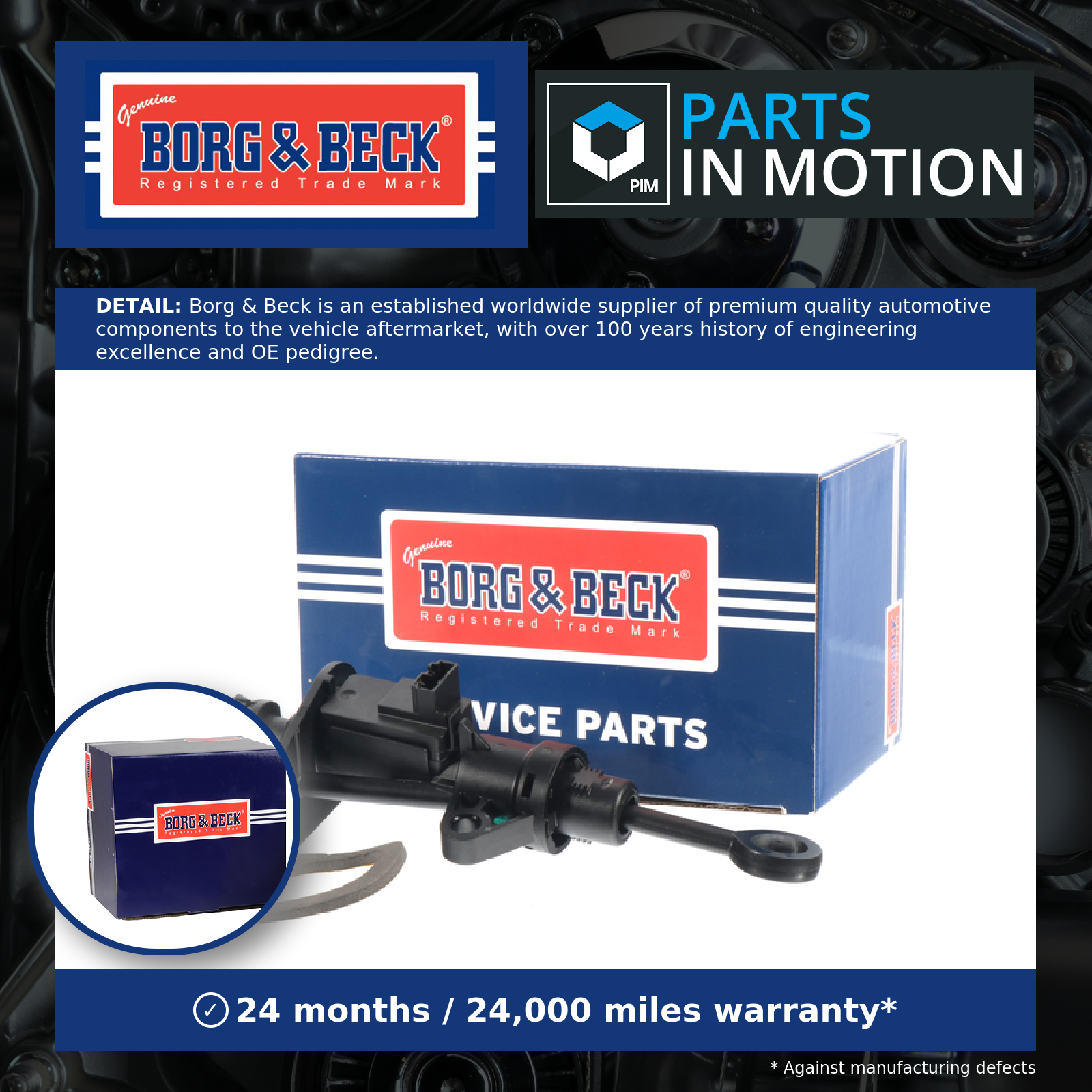 Borg & Beck Clutch Master Cylinder BCM229 [PM2044998]