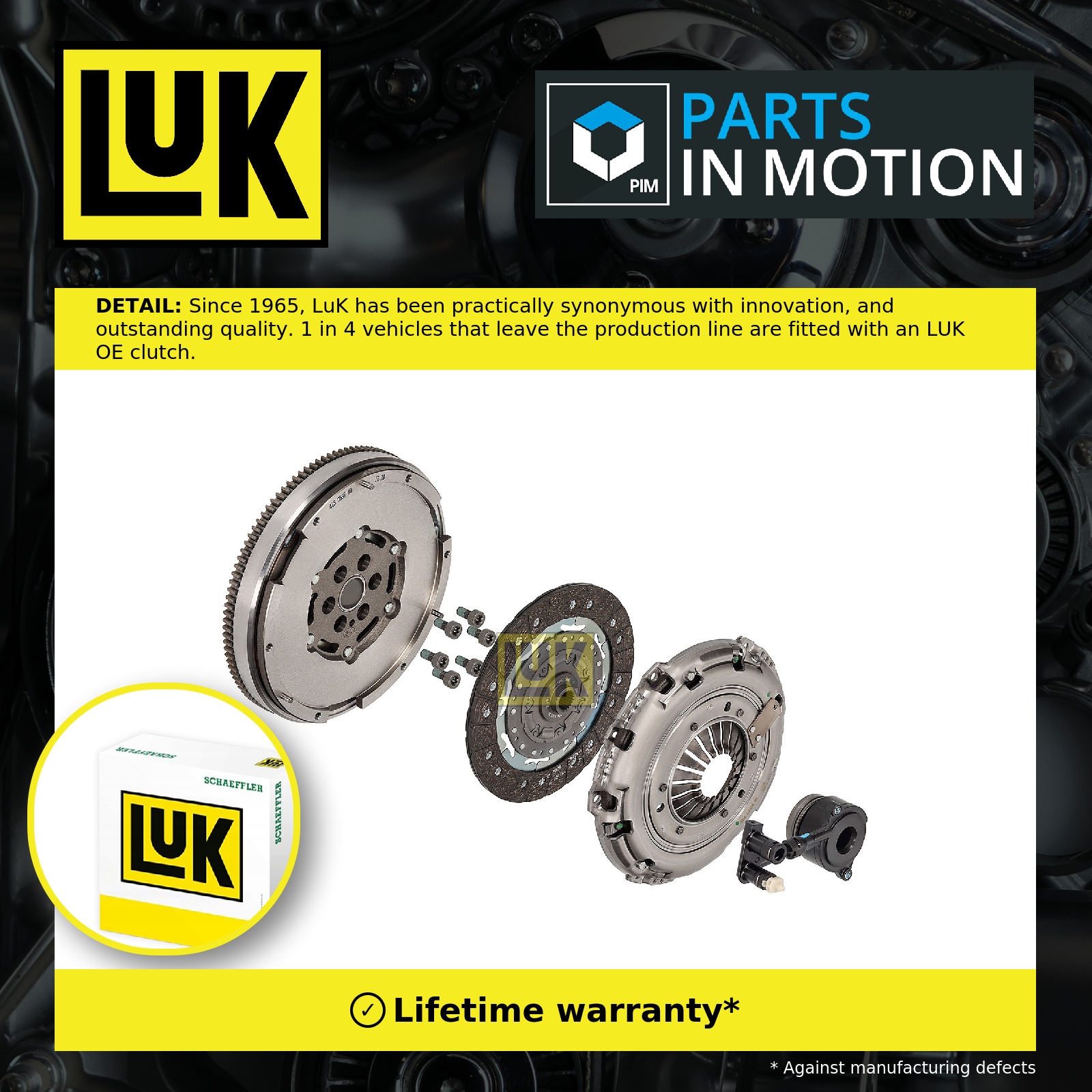 LuK Dual Mass Flywheel DMF Kit with Clutch and CSC 600027700 [PM1220983]