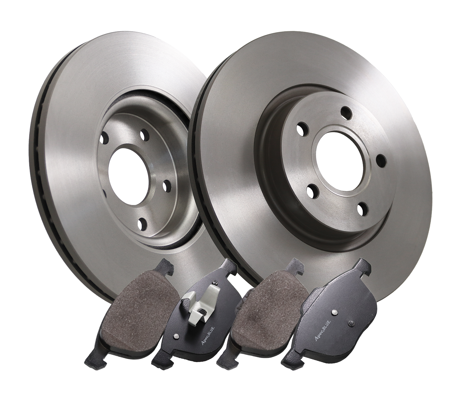 Apec Blue SDK6012+PD3082 2x Vented Brake Discs and Pads