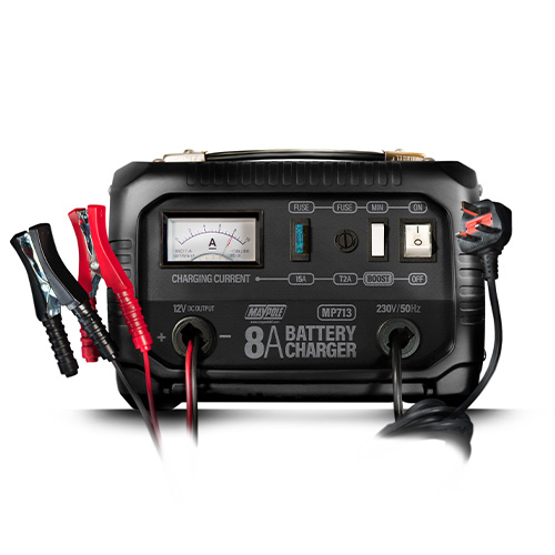 Maypole 713 Metal Battery Charger 8a 12v