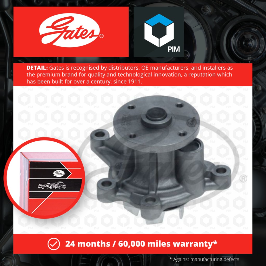 WATER PUMP WP0170 Gates Coolant 251002B710 251002B700 770210170 Quality ...