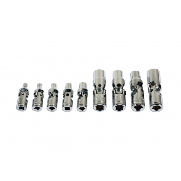 Laser 7146 Star Socket Set - Universal Joint 9 Pc