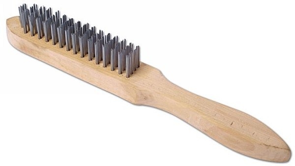 Laser 0226 Wire Brush 4 Row Wooden Handle