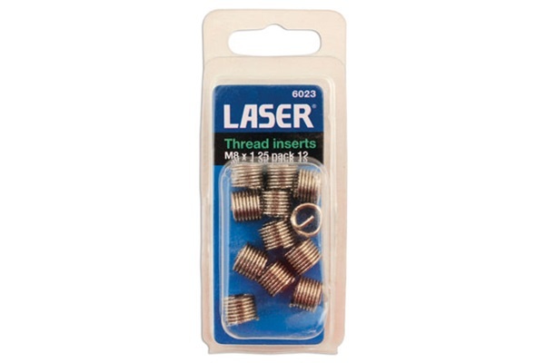 Laser 6023 Thread Insert M8x1.25 - Pack 12