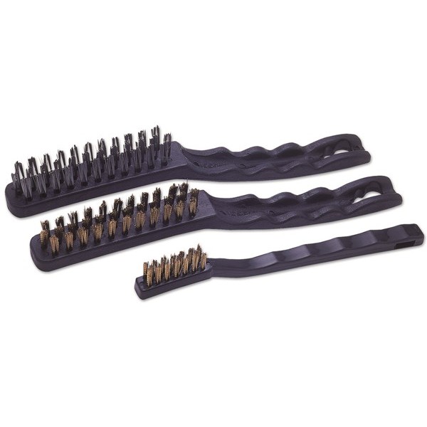 Laser 1105 Wire Brush Set - 2 Types/2 Sizes - 3pc