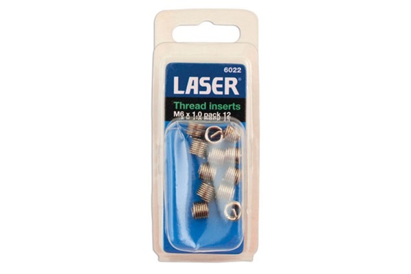 Laser 6022 Thread Insert M6x1.0 - Pack 12