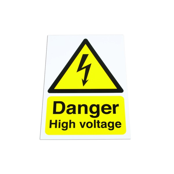 Laser 6642 Danger High Voltage Sign