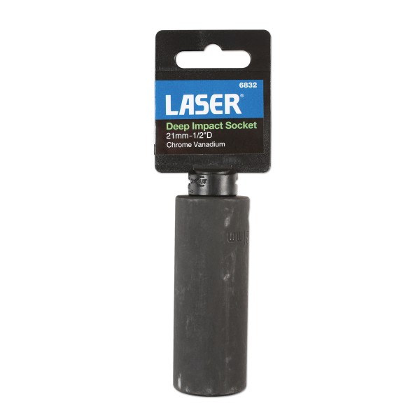 Laser 6832 Deep Socket - Air Impact 1/2 In D 21mm