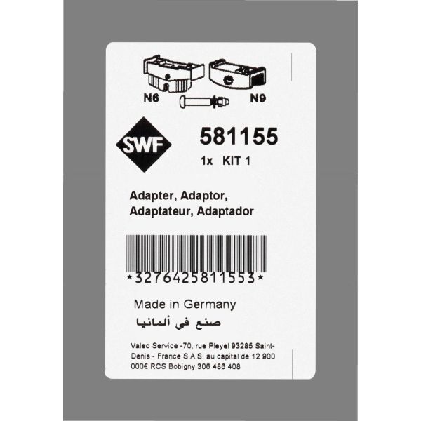 VALEO 581155 ADAPTOR KIT 1