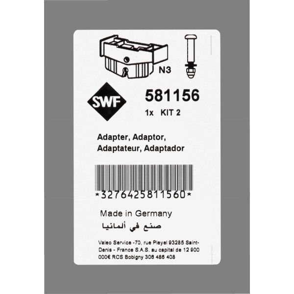 VALEO 581156 ADAPTOR KIT 2