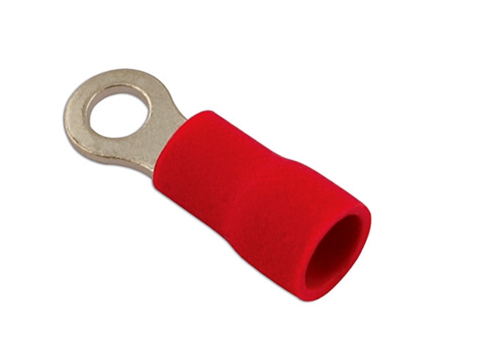 Connect 30146 Ring Terminal 6.4mm Red 100 Pack