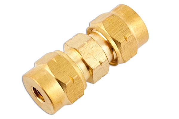 Connect 31157 Brass Straight Coupling 10mm Pk 5