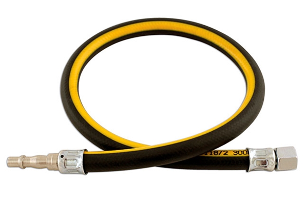 Connect 33041 1/4in Id Air Line Whip Hose 0.6m