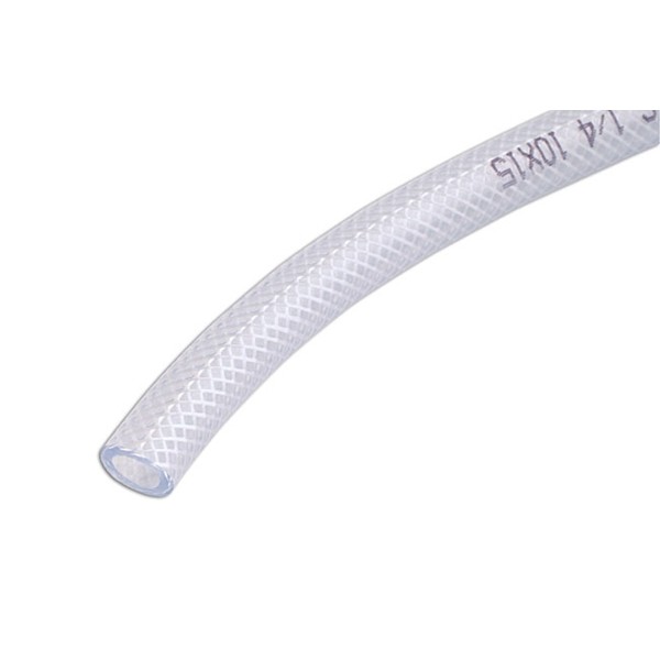 Connect 30884 Clear Pvc Braided Tubing 6mm Id 30m