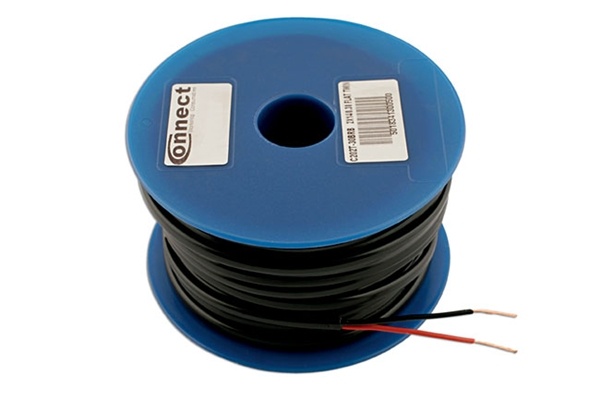 Connect 30050 Cable 14/0.30 Black/Red 30m