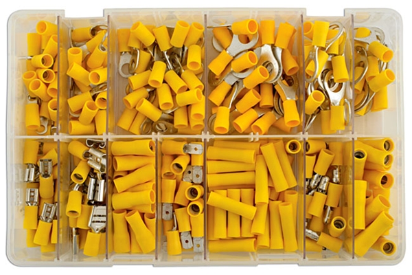 Connect 31852 Assorted Yellow Terminals 100 Box