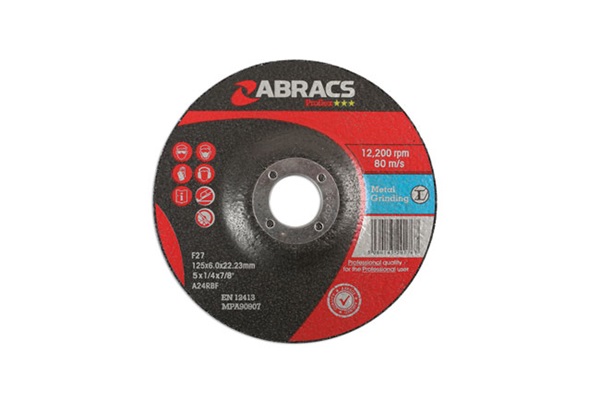Abracs 32053 125mmx6mm Grinding Discs Pk 10