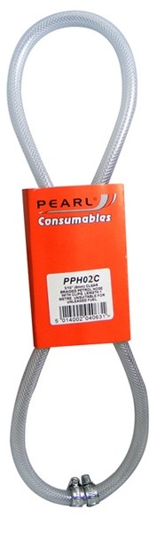 Pearl PPH02C Fuel Hose / Clips Clear 1/4in X 1m