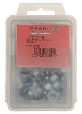 Pearl PSN118 Steel Nuts M8 X100