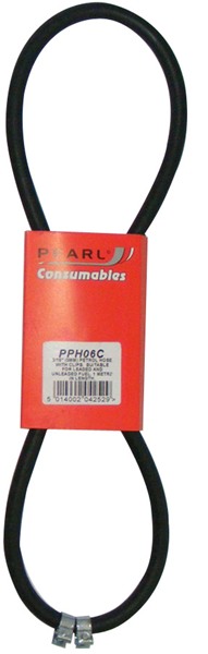 Pearl PPH06C Rubber Fuel Hose & Clips 3/16 X 1m