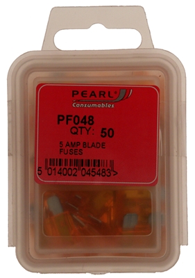 Pearl PF048 Blade Fuse 5 Amp X 50
